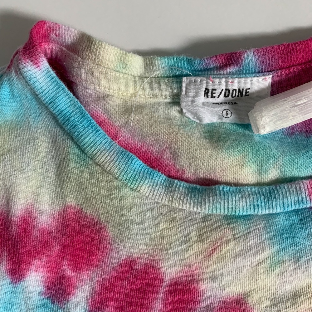 Re/Done tie dye tee - Picture 6 of 7